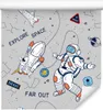 10m VLIES TAPETE Rolle Kinderzimmer Kosmos Astronaut Produktbild-Vorschau 1