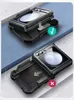 Two views of a black phone case, one with a checkmark and one with an X, indicating correct and incorrect usage. Produktbild-Vorschau