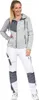 Leibwächter  Damen Bundhose weiß/grau Gr.40 FLXDH2440 Produktbild-Vorschau 2