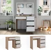 A vanity table with drawers and a mirror, set in a room with a window and a radiator. Náhled obrázku produktu