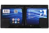 A car battery shown from the top, with labels on both sides. Voir les images du produit