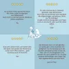 A collage of customer reviews for a product, featuring illustrations and star ratings. Produktbild-Vorschau
