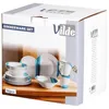 Vilde | Súprava riadu - biela a modrá - 16 kusov - porcelán Náhľad obrázku produktu 2