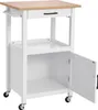 SucceBuy Carrello da cucina a isola mobile con armadio e Anteprima dell’immagine prodotto 1