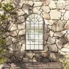 vidaXL Miroir de jardin sable 90x45 cm Fer Voir les images du produit 2