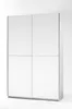 Fast Schiebetürenschrank 125 cm Weiß Produktbild-Vorschau 1