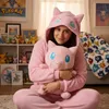 Piżama Onesie Kigurumi Kostium Przebranie Pokemon Mew XXL: Podgląd zdjęcia produktu 2