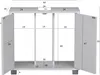 A technical drawing with dimensions of a white cabinet. Náhľad obrázku produktu