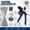 200 stuks roestvrijstalen kabelbinders, 4,6 x 300 mm, Productafbeelding-voorbeeld 3