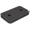 A black foam filter with two circular holes and a small circular indentation. Produktbild-Vorschau