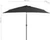 vidaXL Parasol avec mât métallique 300 x 200 cm Anthracite Voir les images du produit 6