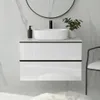 Meuble sous-vasque ONE à 2 tiroirs, blanc brillant, 60 x 50 Voir les images du produit 2