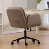 Criss-Cross-Stuhl Braun Teddy-Fleece Schreibtischstuhl mit Produktbild-Vorschau 7