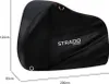 A black waterproof cover for a bicycle or scooter, with dimensions indicated. Náhľad obrázku produktu