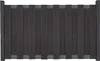 A front view of a dark gray fence panel with gray accents. Produktbild-Vorschau