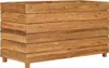 vidaXL Zvýšená posteľ 100x40x55 cm Teakové drevo a oceľ Náhľad obrázku produktu 1
