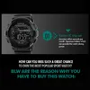 A digital watch is shown next to a description of its features. Podgląd zdjęcia produktu