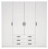 Spell Kleiderschrank B183 cm 4 Türen und 3 Schubladen weiß. Produktbild-Vorschau 19