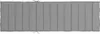 vidaXL Coussin pour chaise longue Gris 200x50x3 cm Tissu Voir les images du produit 5