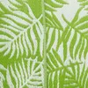 Tapis d'extérieur avec motif de feuilles de palmier en vert Voir les images du produit 2
