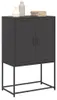 vidaXL Highboard Schwarz 68,5x38,5x107 cm Stahl Produktbild-Vorschau 4