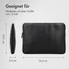 Accezz Leder-Laptoptasche mit Reißverschluss, 13–14 Zoll – Produktbild-Vorschau 6