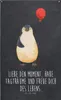 Mr. & Mrs. Panda Wandbild Pinguin Luftballon - Kreidetafel Produktbild-Vorschau 1