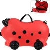 Storage Solutions Kinderkoffer auf Rädern rot 32x51x21 cm Produktbild-Vorschau 2