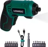 A cordless screwdriver and its accessories are displayed against a white background. Produktbild-Vorschau