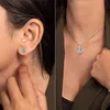 Ewige Echte Rose mit Herz Halskette und Ohrringe Aus 925 Produktbild-Vorschau 5