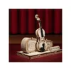Baukasten Robotime Violin TG604K Holz 14,5 x 7,5 x 15 cm Produktbild-Vorschau 3