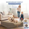 Lit orthopédique pour chien ELONEO, taille S - Marron Voir les images du produit 9