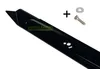 A black lawnmower blade with a bolt and washer. Podgląd zdjęcia produktu