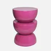 Tavolino in metallo effetto glassy, 46,5cm, Rosa Anteprima dell’immagine prodotto 1