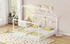 Doppel-Hausbett 90x200 cm,Hausbett mit Geländer, Produktbild-Vorschau 9