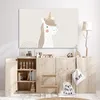 Leinwand Bilder 120x80 cm - Kinder Beige - Einhorn, Bilder Produktbild-Vorschau 4