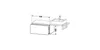 Konsolenunterschrank L-CUBE 400x820x547mm weiß hochglanz Produktbild-Vorschau 2