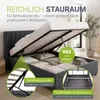 Juskys Polsterbett Savona 120x200 cm - Bett mit Stauraum, Produktbild-Vorschau 2