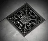 odpływ prysznicowy kwadratowy czarny mosiężny RETRO EBONA Podgląd zdjęcia produktu 2