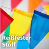 100 mètres de guirlande de fanions multicolores - Guirlande Voir les images du produit 6