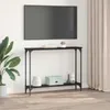 vidaXL Table console avec étagère noir aspect chêne 100 x Voir les images du produit 4