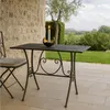 Gartentisch Metalltisch Rostoptik Rechteckig dekorativ Produktbild-Vorschau 1