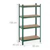 Étagère robuste Relaxdays, 4 niveaux, L x l x H 156 x 80 x Voir les images du produit 4