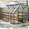 UISEBRT Premium Serre en aluminium 340x180x195cm, 6.125m² Voir les images du produit 7