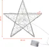 A wireframe star decoration with dimensions indicated. Produktbild-Vorschau