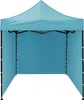 A blue pop-up tent shown from the front, with the sides open. Náhled obrázku produktu