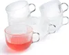 Teegläser - Ø 10,6 cm - Glas - Rillenoptik - mit Henkel - Produktbild-Vorschau 1