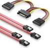 deleyCON SATA Kabel Set 2x SATA III Kabel mit Stecker Produktbild-Vorschau 1