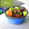 HI NATURE™ Faltbarer Seiher Sieb Set, 2-teilig, Silikon Produktbild-Vorschau 3