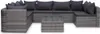 vidaXL 8-tlg. Garten-Lounge-Set mit Auflagen Poly Rattan Produktbild-Vorschau 1